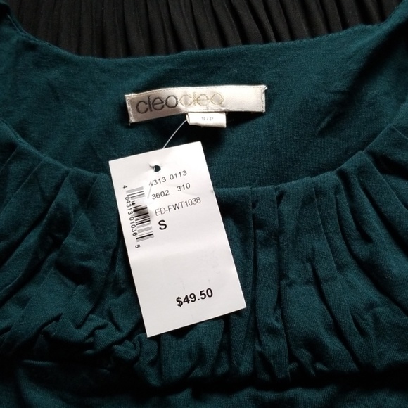 NWT Cleo emerald green long sleeve top - Picture 4 of 5